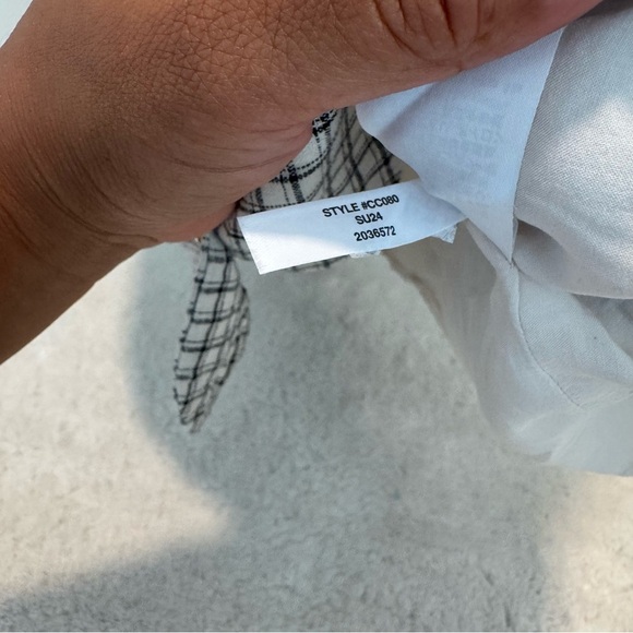 J Crew Claudia dress in plaid linen size L - Picture 6 of 10